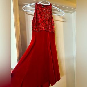 Red Figure Skating Dress